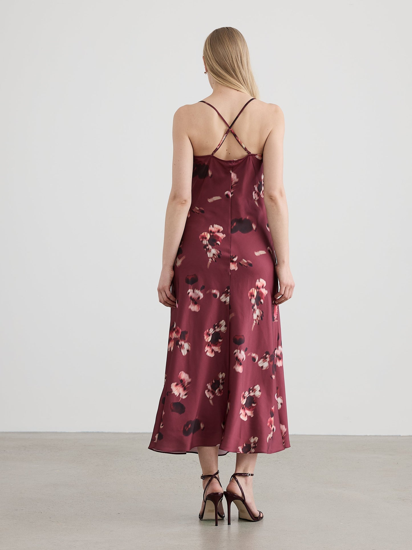 Sleeveless Maxi Dress with Cowl Neckline