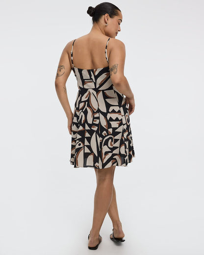 Sleeveless Buttoned-Down Dress