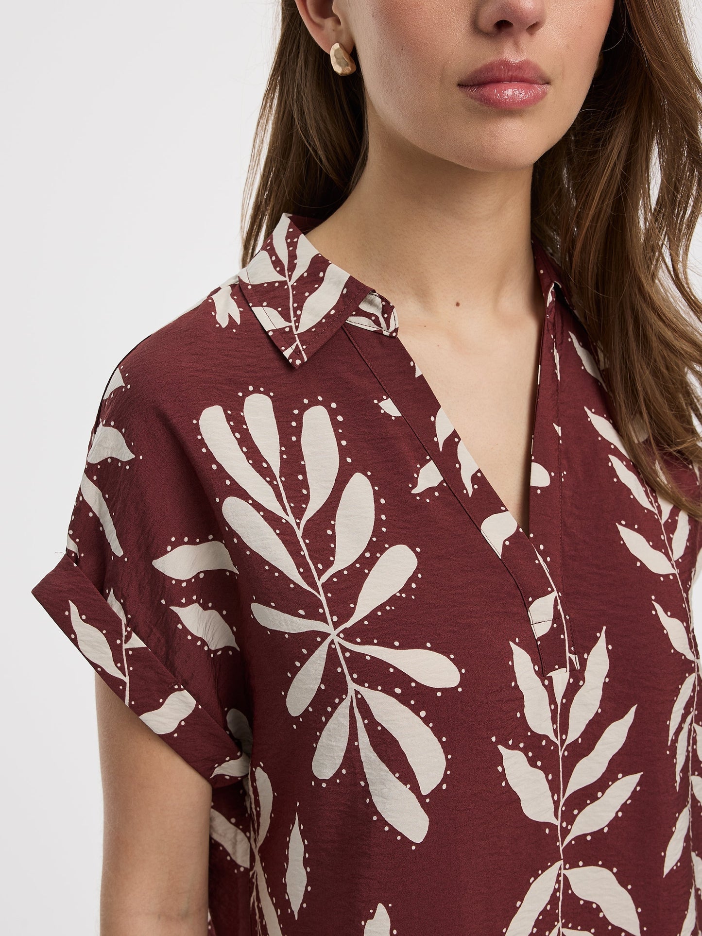 Short-Sleeve Shift Dress
