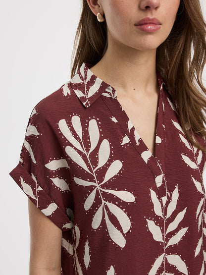 Short-Sleeve Shift Dress