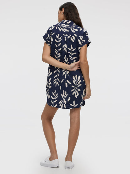 Short-Sleeve Shift Dress