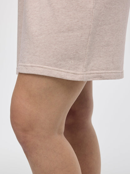 Crew-Neck French Terry Dress with Pockets