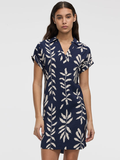 Short-Sleeve Shift Dress