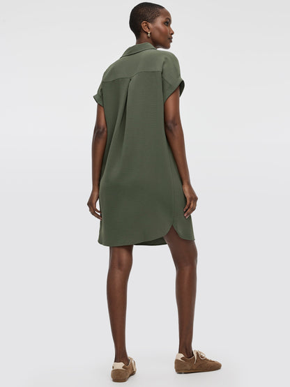 Short-Sleeve Shirt Dress