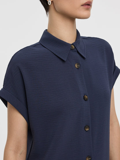 Short-Sleeve Shirt Dress