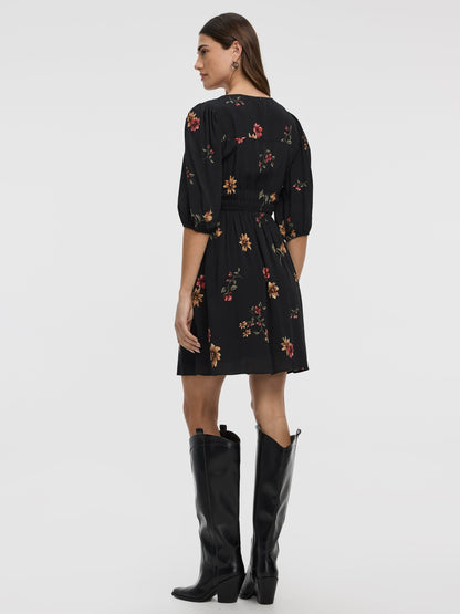 V-Neck Empire-Cut Dress