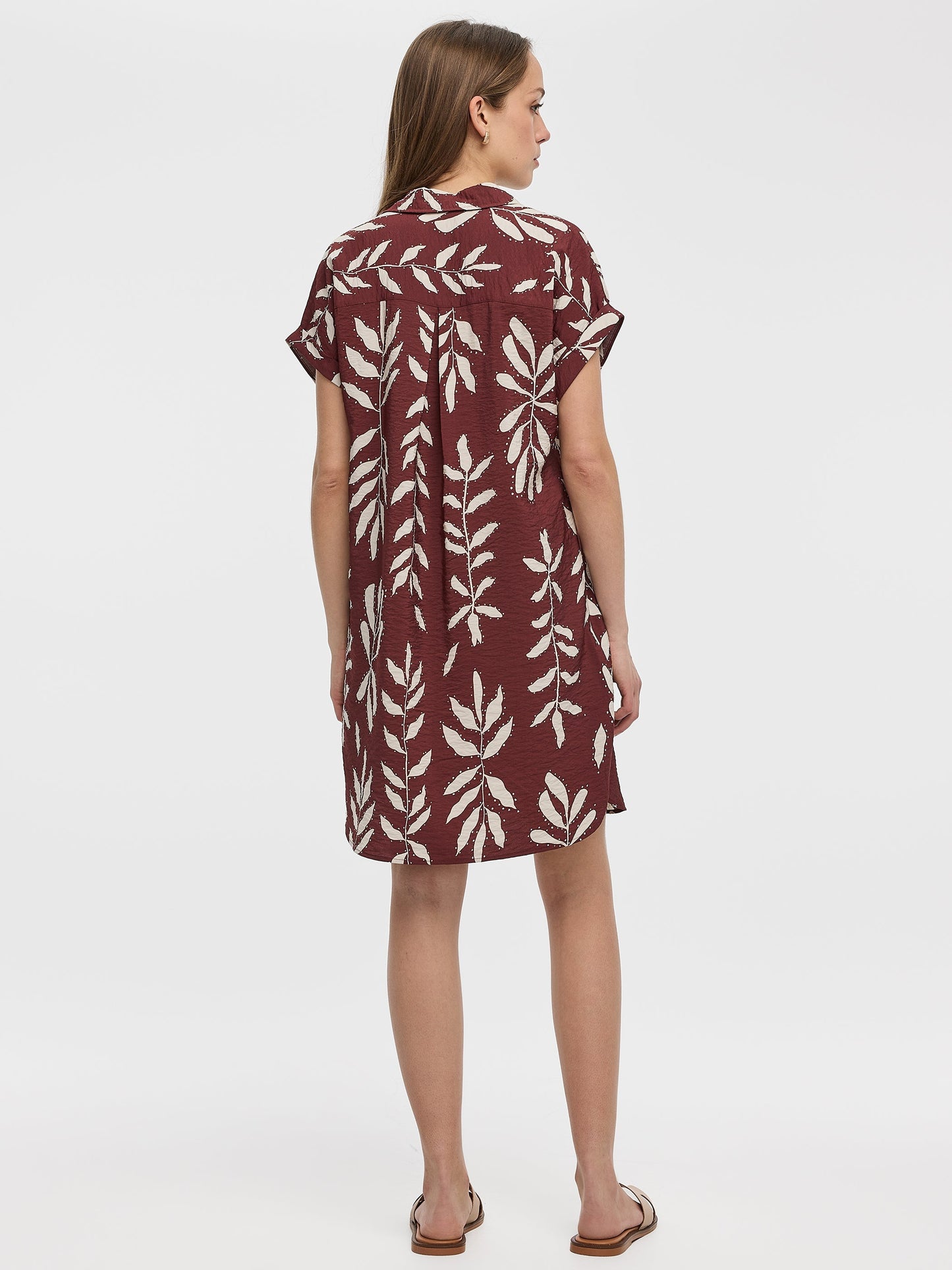 Short-Sleeve Shift Dress