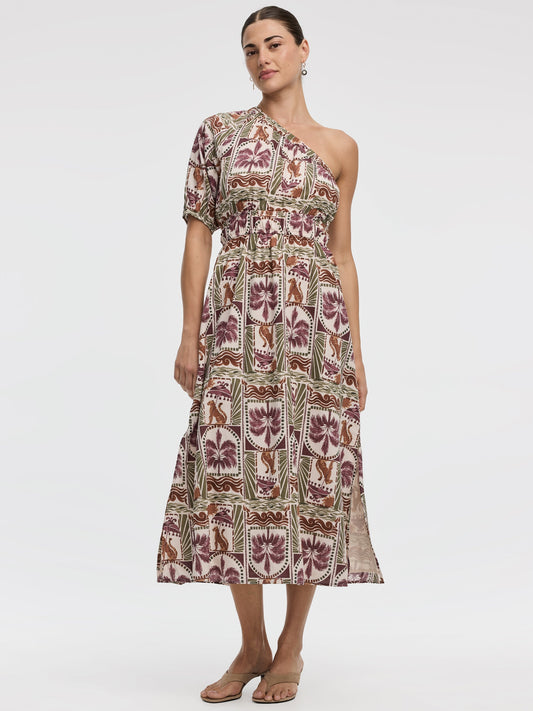 One-Shoulder Maxi Dress